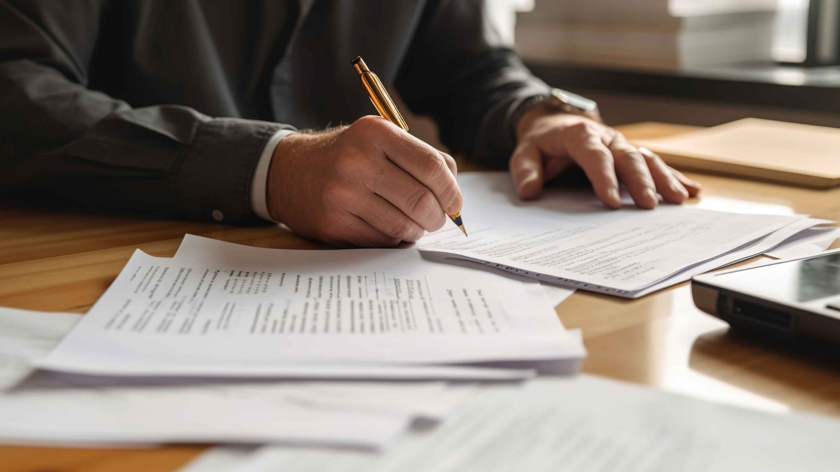 Firma di documenti legali