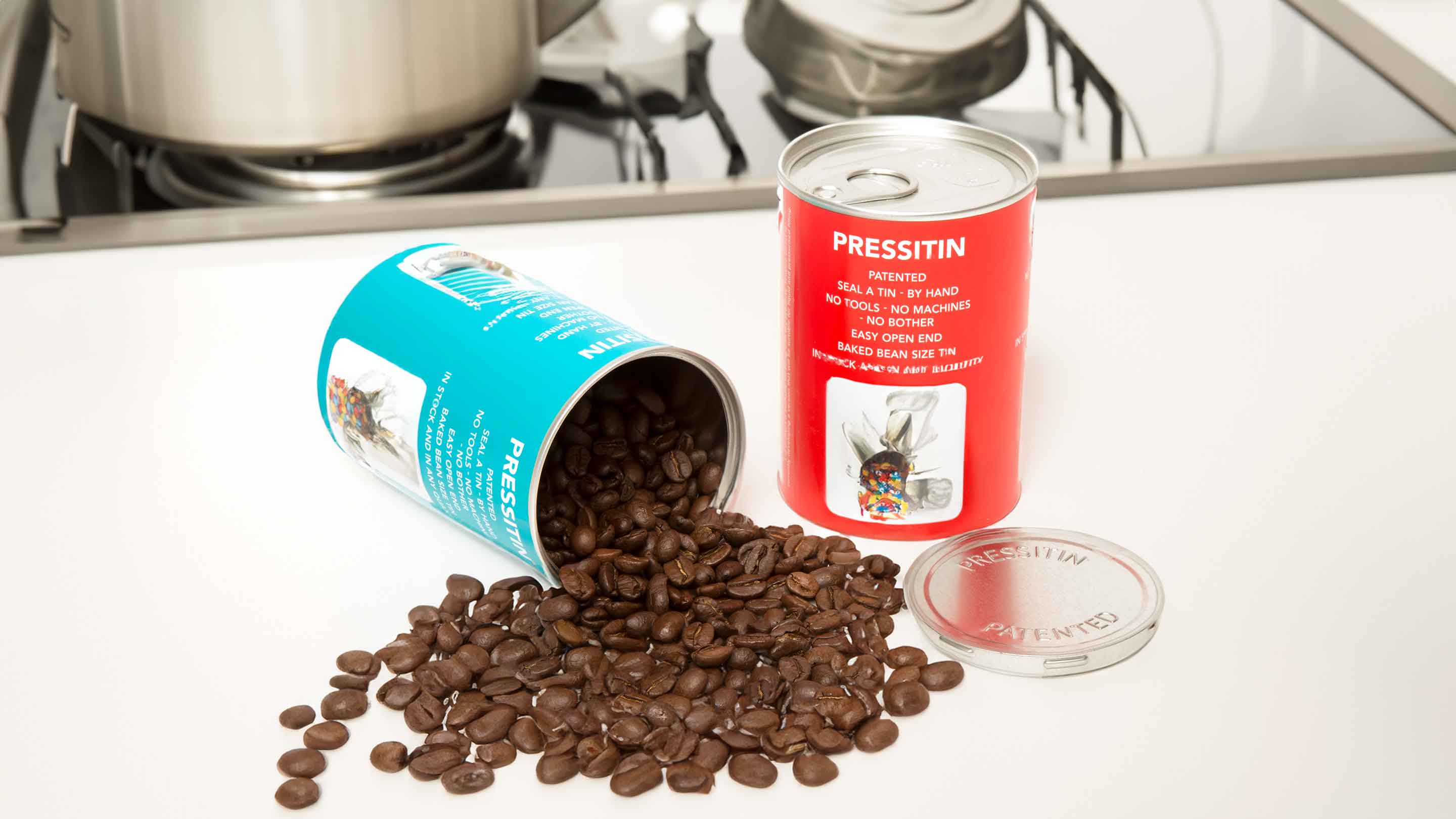 Pressitine con etichetta a colori