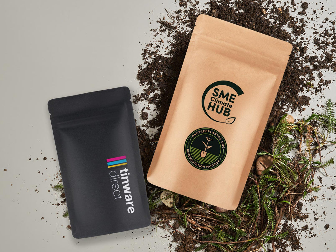 buste stand up compostabili in nero e marrone
