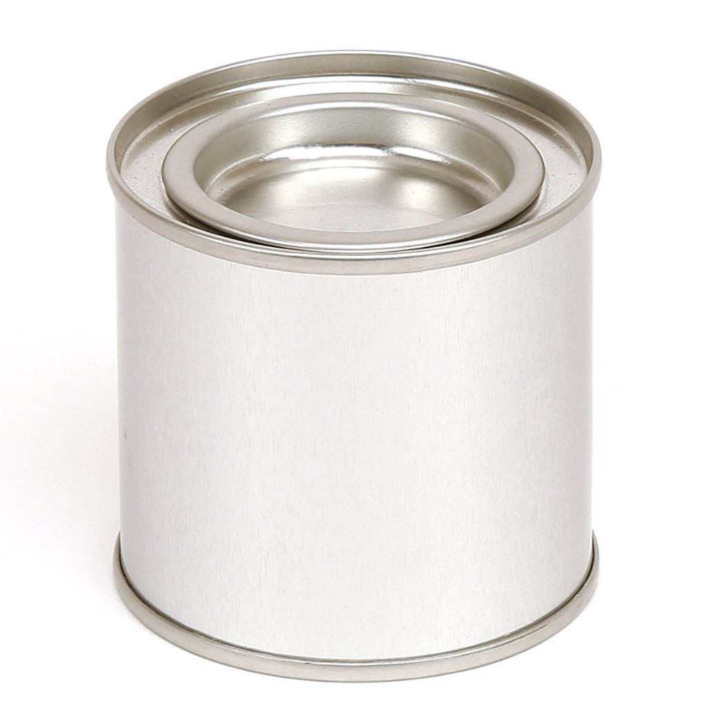 Contenitore in latta piccolo stile "barattolo di vernice" con coperchio a leva