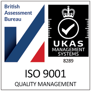 Badge ISO 9001 Quality Management per Tinware Direct number 8289.