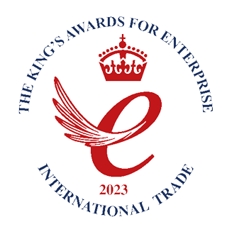 Il logo “King's Awards for Enterprise for International Trade 2023”