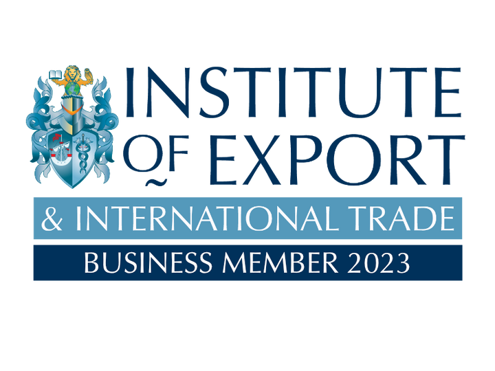 Logo “Institute of Export & International Trade Business Member 2023”.
