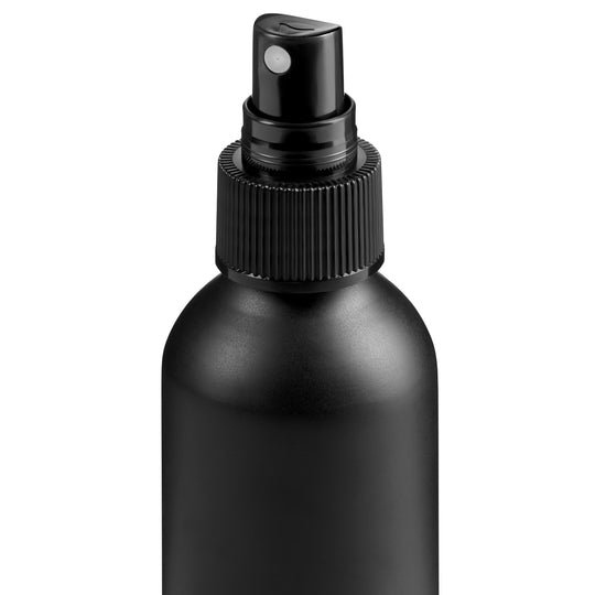 Il tappo a vite spray nero opzionale per le bottiglie con coperchio a vite in alluminio con codice prodotto T9984.