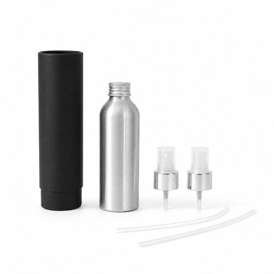 Bottiglie in Alluminio con Tappo a Vite e Chiusura a Pompa o Spray
