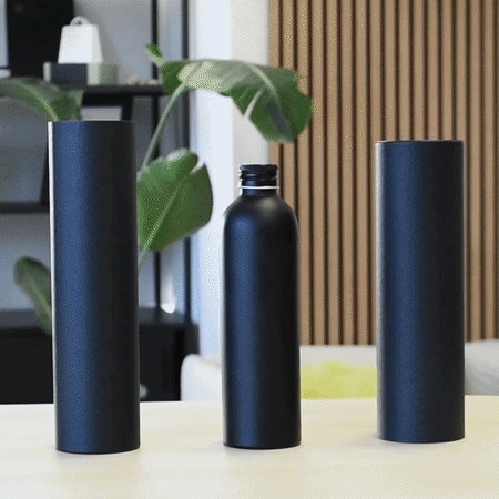 Bottiglie in Alluminio con Tappo a Vite e Chiusura a Pompa o Spray