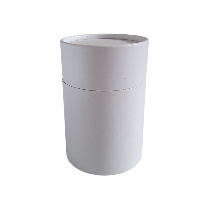 Tubo in cartone multiuso bianco 83 x 112 mm con coperchio a scorrimento