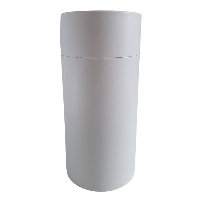 Tubo in cartone multiuso bianco 83 x 168 mm con coperchio a scorrimento