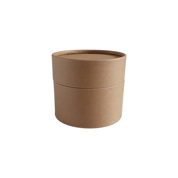 Tubo in cartone multiuso kraft marrone 83 x 56 mm con coperchio a scorrimento