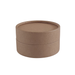  Barattolo in cartone kraft marrone con rivestimento in cera per cosmetici