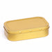 Tabacchiera in latta rettangolare color oro